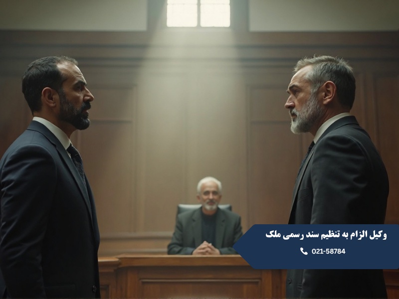 وکیل الزام به تنظیم سند رسمی ملک