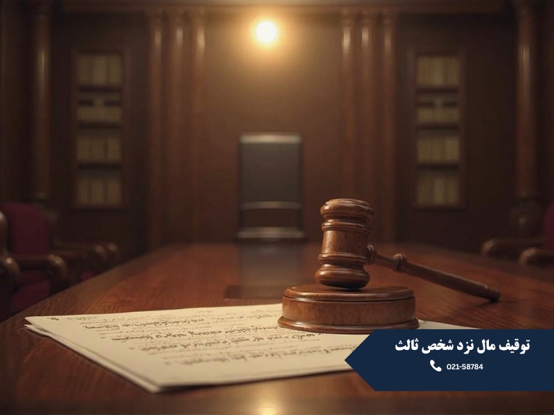 توقیف مال نزد شخص ثالث