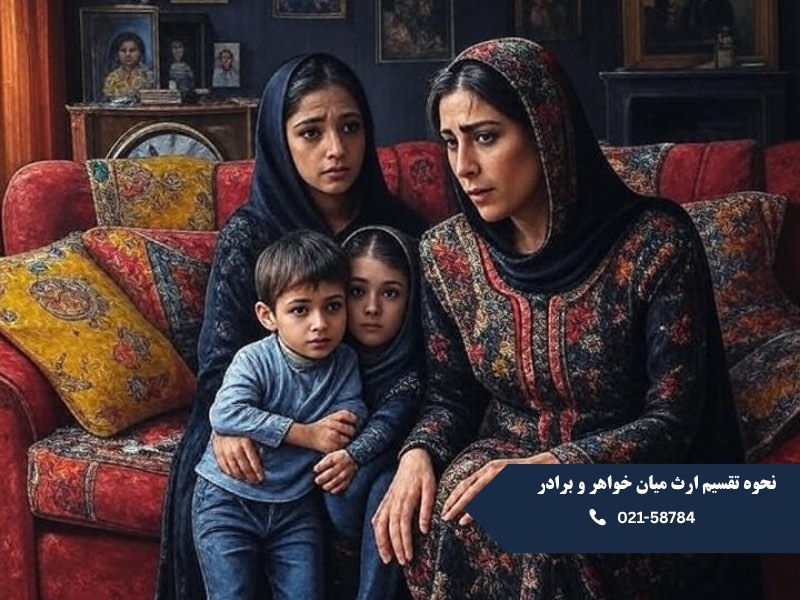 نحوه تقسیم ارث میان خواهر و برادر