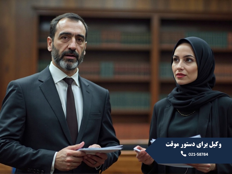 وکیل برای دستور موقت
