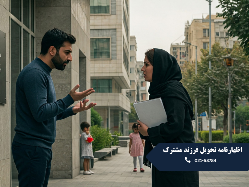 اظهارنامه تحویل فرزند مشترک