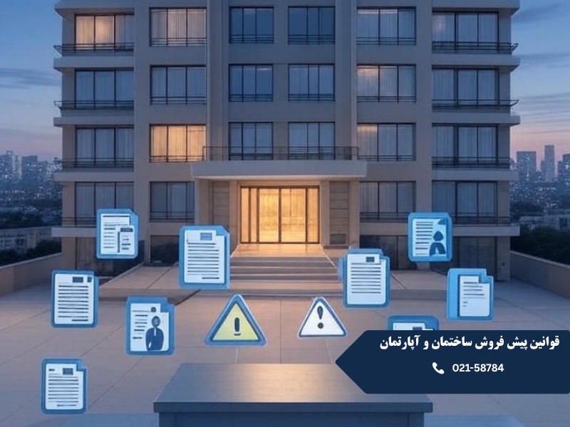 قوانین پیش فروش ساختمان و آپارتمان