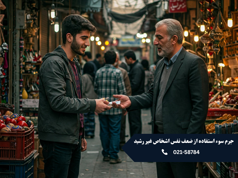 جرم سوء استفاده از ضعف نفس اشخاص غیر رشید