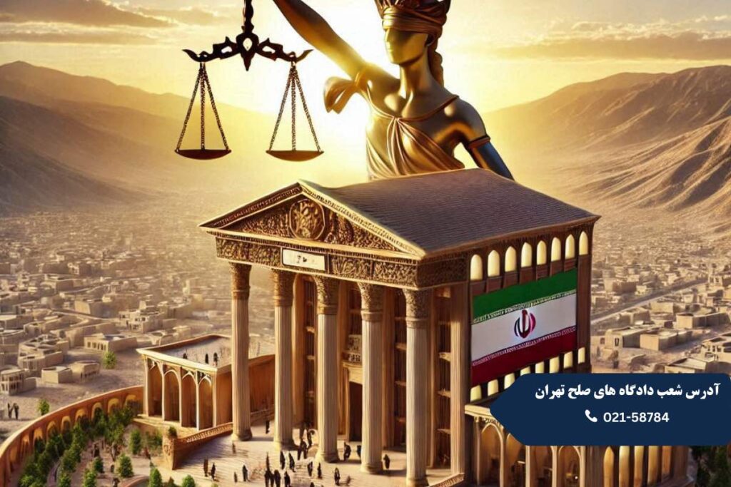 آدرس شعب دادگاه های صلح شهر تهران